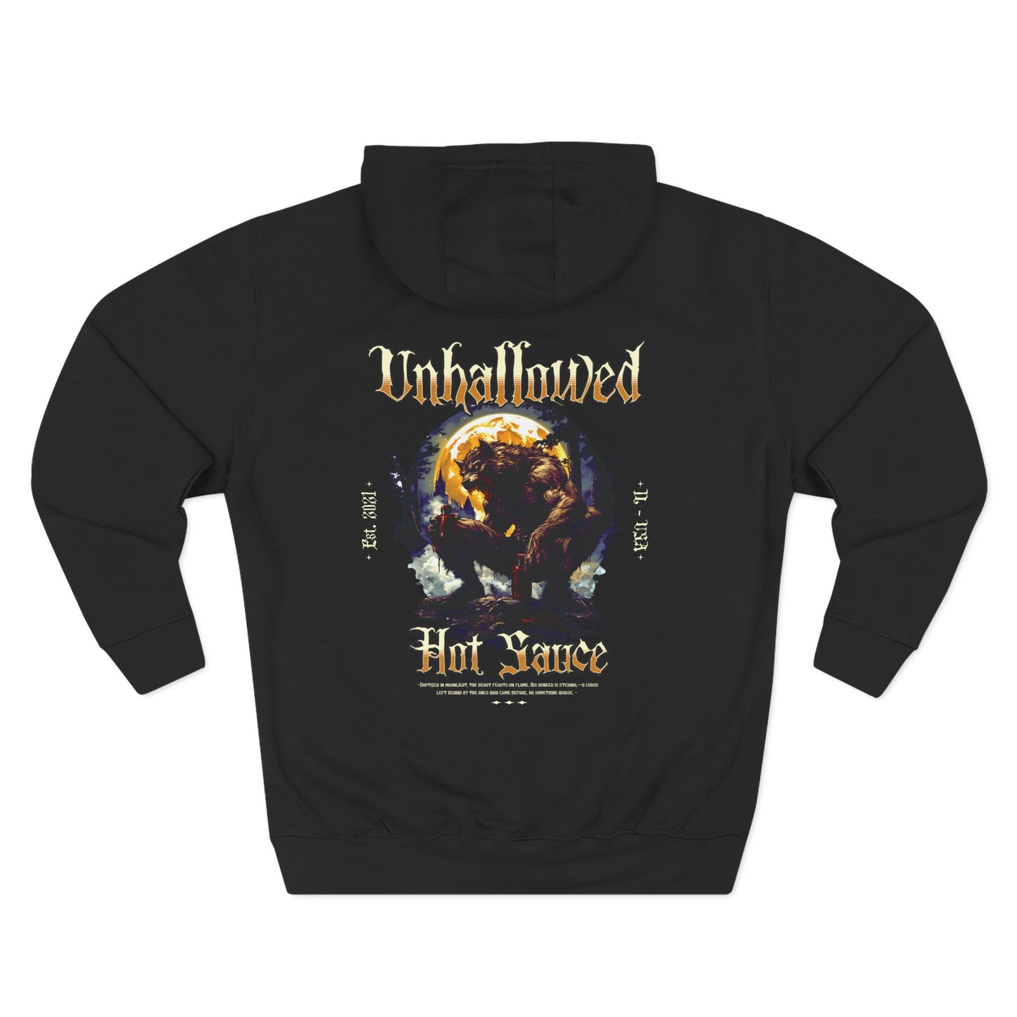 Unhallowed Moonlit Heat Three-Panel Fleece Hoodie